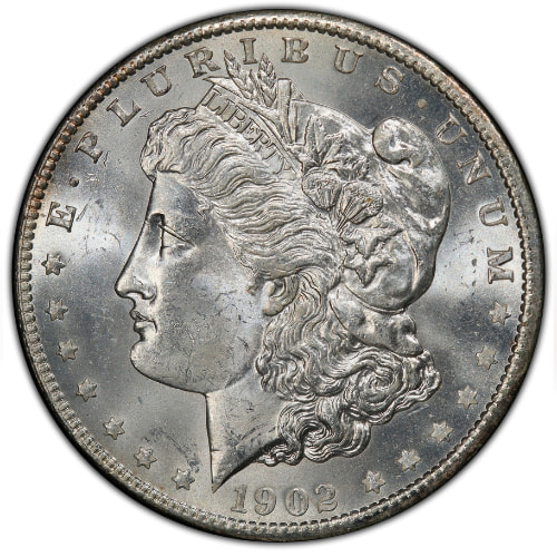 1902-O Morgan Silver Dollar BU