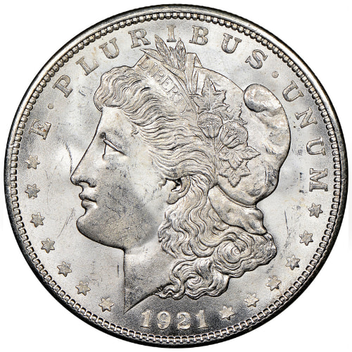 1921-D Morgan Silver Dollar BU