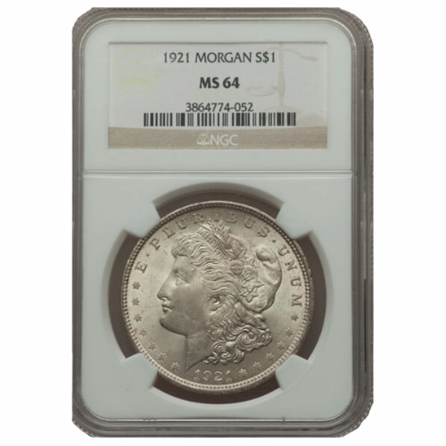 1921 NGC MS-64 Morgan Silver Dollar