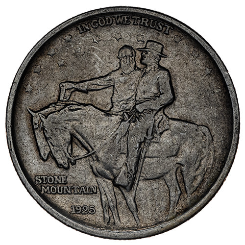 1925 Stone Mountain Memorial Commemorative Silver Half Dollar AU