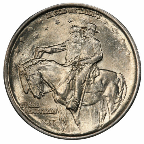 1925 Stone Mountain Memorial Commemorative Silver Half Dollar BU