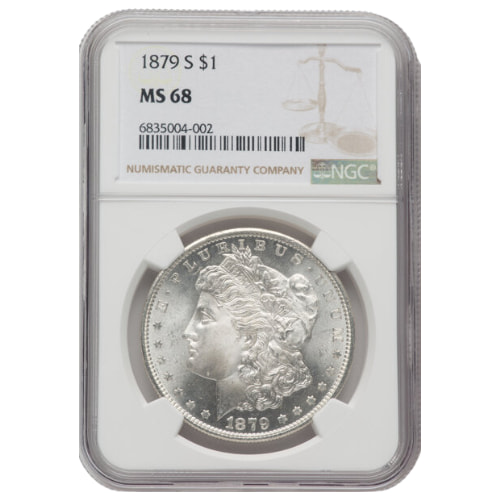 1879-S NGC MS-68 Morgan Silver Dollar Coin