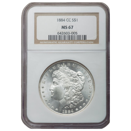 1884-CC NGC MS-67 Morgan Silver Dollar Coin