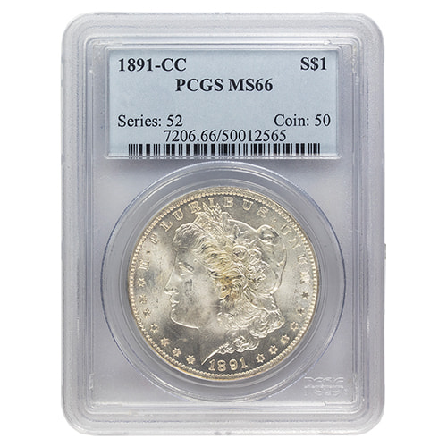 1891-CC PCGS MS-66 Morgan Silver Dollar