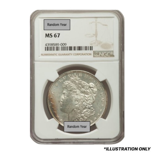 NGC MS-67 Pre-1921 Morgan Dollar Silver Coin