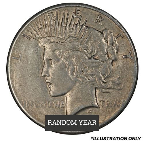 1922-1935 Peace Silver Dollar - XF