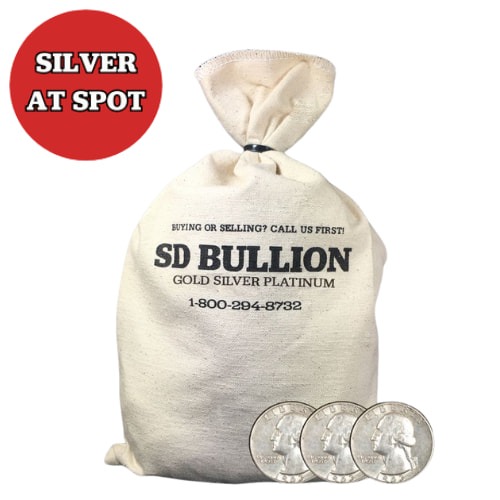 $100 Face Bag - 90% US Silver Washington Quarters