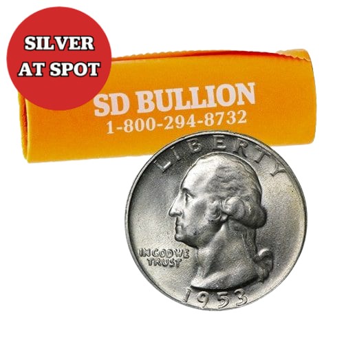 $10 Face - 90% US Silver Washington Quarters