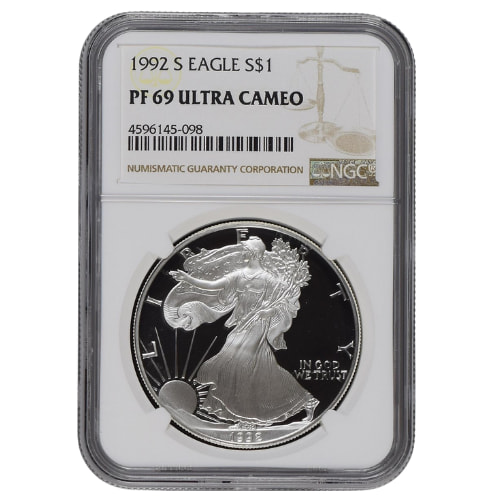 1992-S NGC PF-69 1 oz American Silver Eagle Proof Coin
