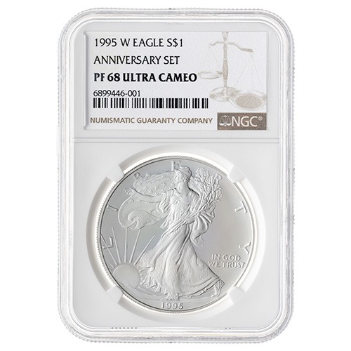1995-W NGC PF-68 UCAM 1 oz American Silver Eagle Proof Coin