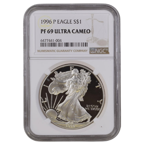 1996-P NGC PF-69 1 oz American Silver Eagle Proof Coin
