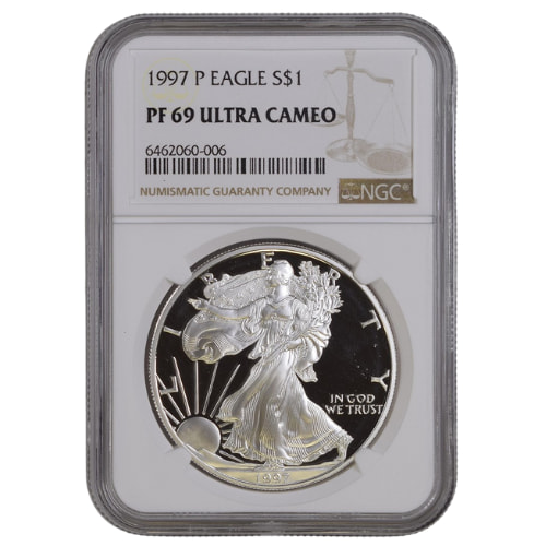 1997-P NGC PF-69 1 oz American Silver Eagle Proof Coin