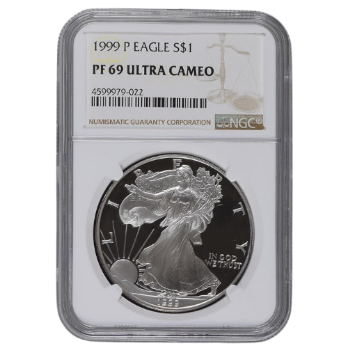 1999-P NGC PF-69 1 oz American Silver Eagle Proof Coin
