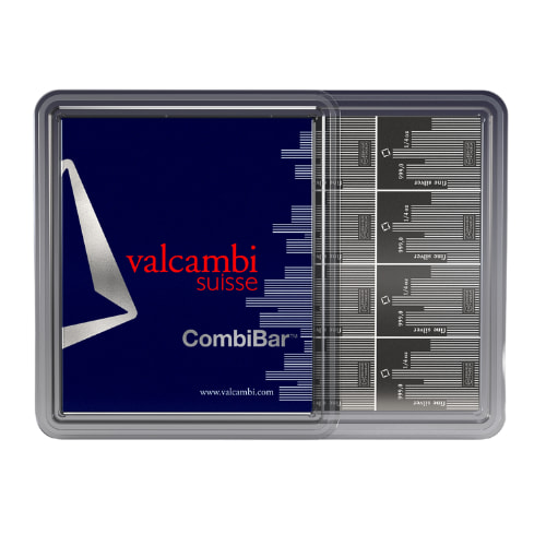 16 x 1/4 oz Valcambi Skyline Silver CombiBar™
