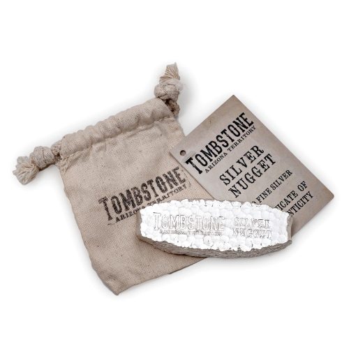 Buy 10 oz Tombstone Silver Nugget Bar - Scottsdale Mint | SD Bullion