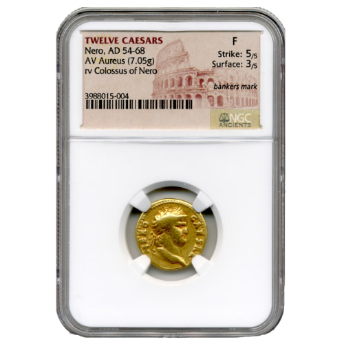 Twelve Caesars Gold Nero AD 54-68 AV Aureus - NGC F