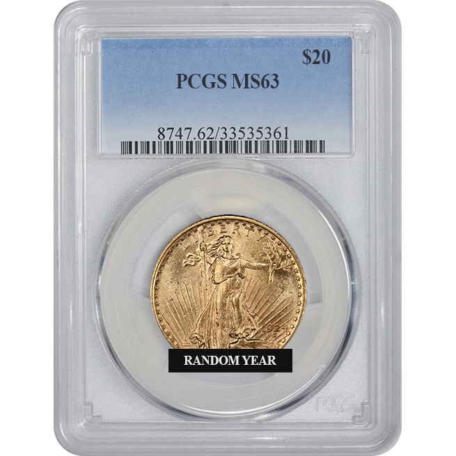 Buy $20 MS-63 St. Gaudens Double Eagle Gold Coin (NGC or PCGS