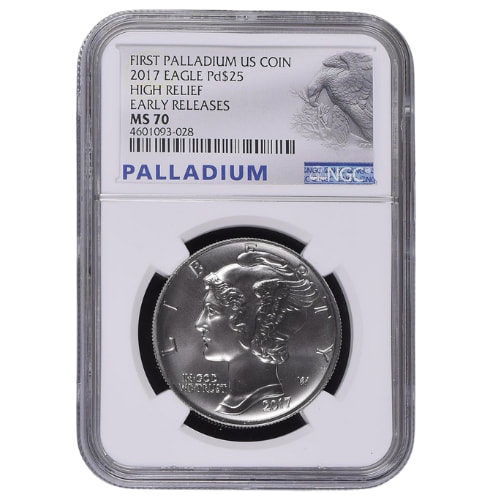 2017 NGC MS-70 Early Releases 1 oz American Palladium Eagle Coin