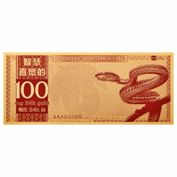 2025 1/10 Gram 24K Aurum Year of the Snake Gold Note