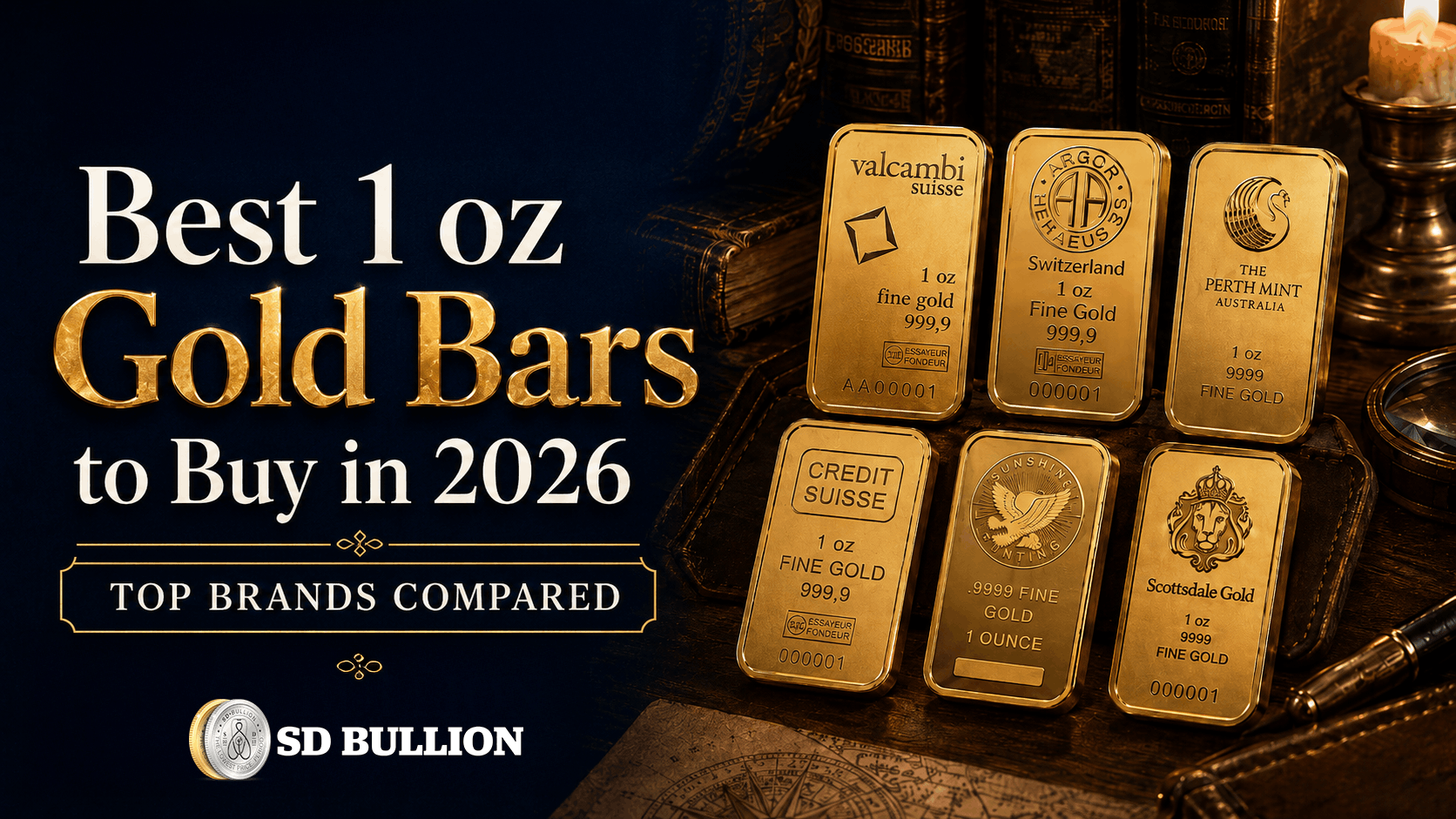 Best 1 oz Gold Bars - Top Brands Compared