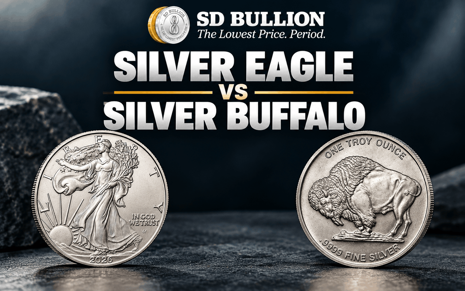 Silver Buffalo vs. Silver Eagle: Comparing Two One Troy Ounce Silver Bullion