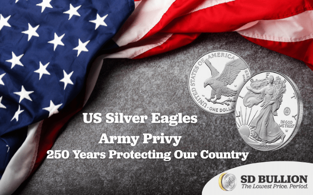 US Silver Eagles Army Privy