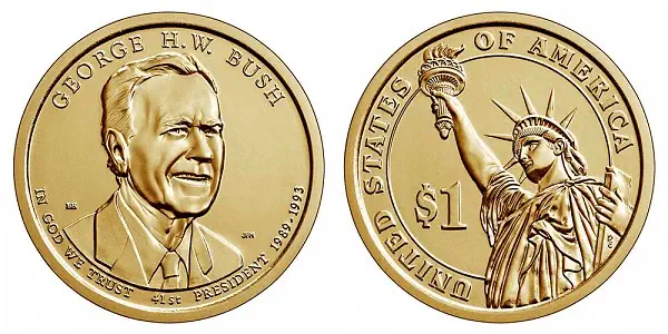 President George H. W. Bush Dollar Coin
