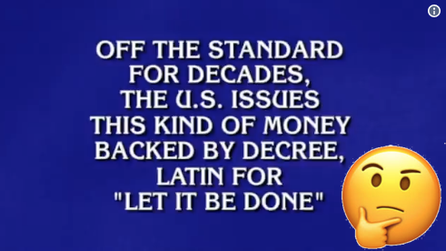 Gold Standard on Jeopardy