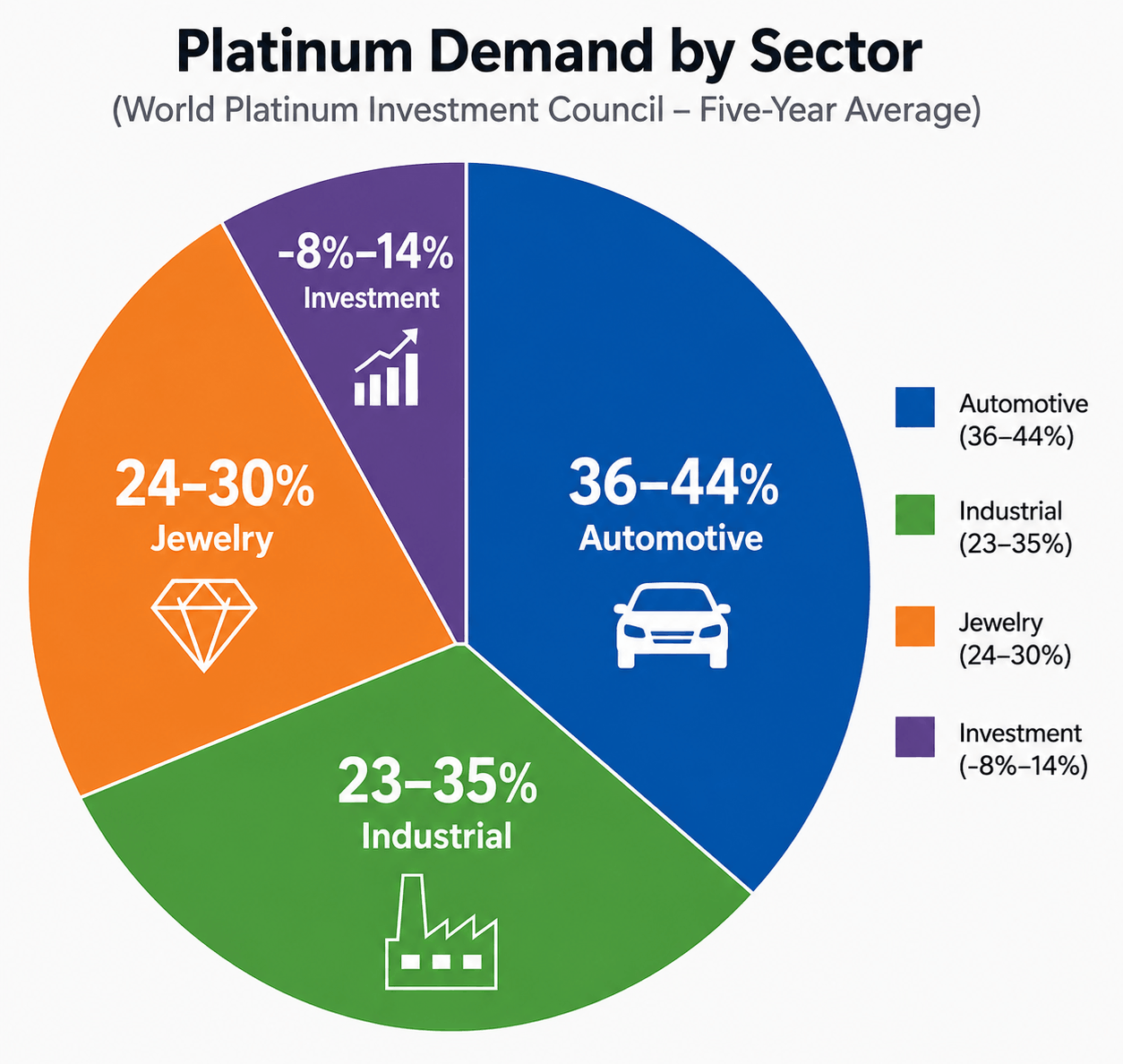 Platinum Demand By Sector