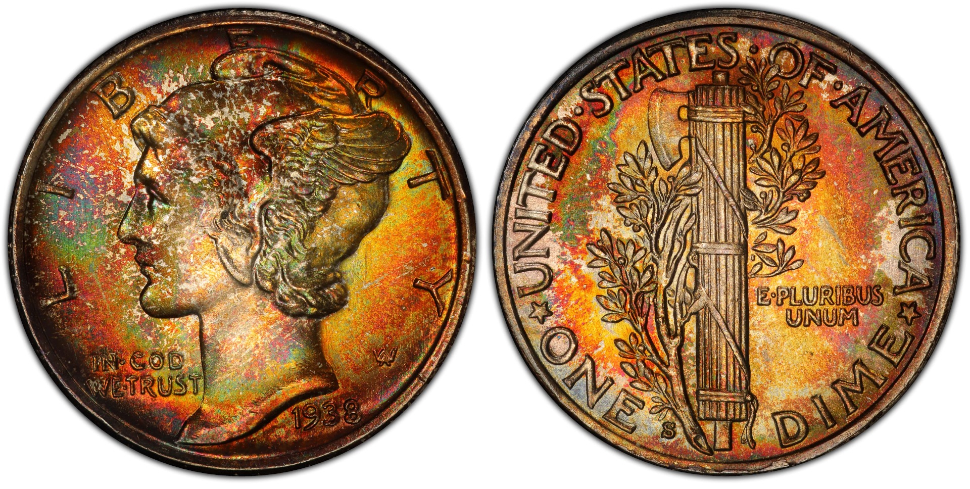 1938-S Mercury Dime