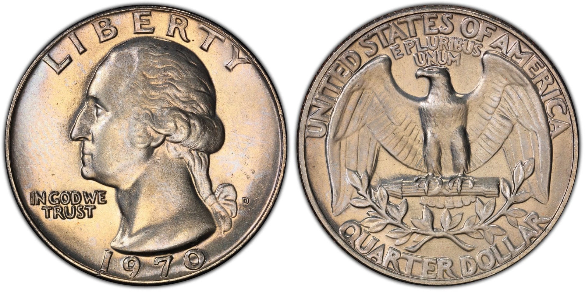 1970-D Double Die Reverse FS-801 and FS-802 25C
