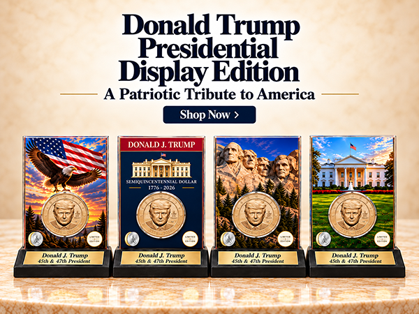 Donald Trump Presidential Display Edition for $1 Trump Coin