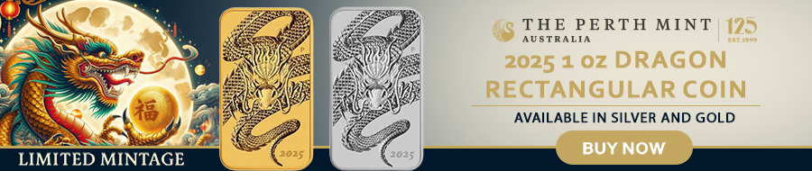 Shop Perth Mint 2025 1 oz Dragon Rectangular Coin