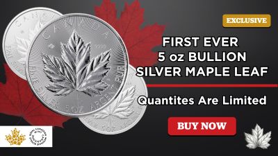5 oz Silver Maple Leaf Coins