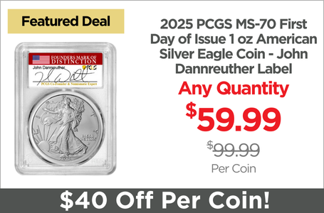 Shop Certified US Mint Gold & Silver - On Sale Now