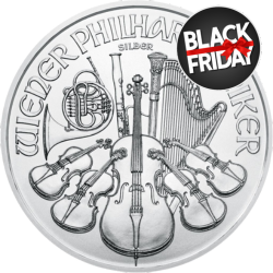 1 oz Austrian Silver Philharmonic Coin - Random Year