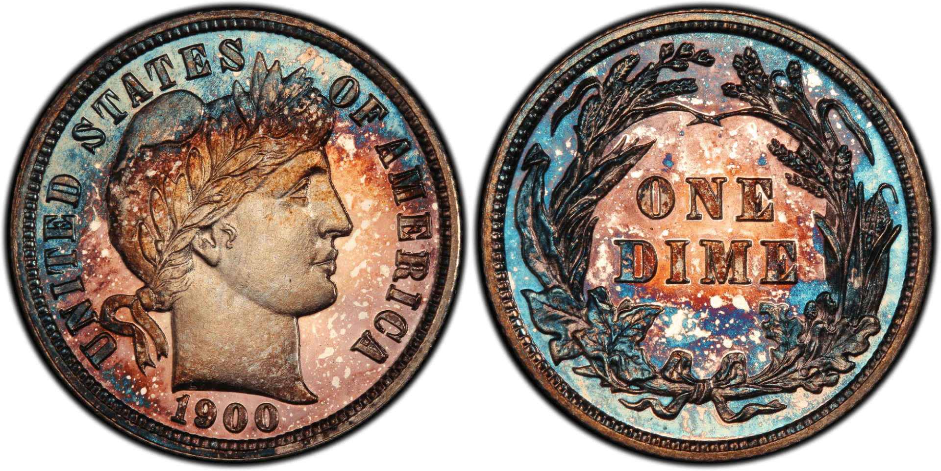1900 Proof Barber Dime
