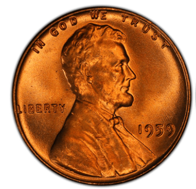1959 Lincoln Penny Obverse