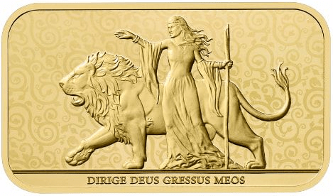 2024 1 oz Una and the Lion Gold Bar