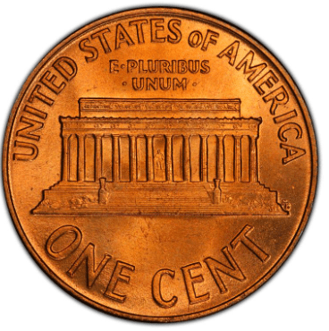 1959 Lincoln Penny Reverse