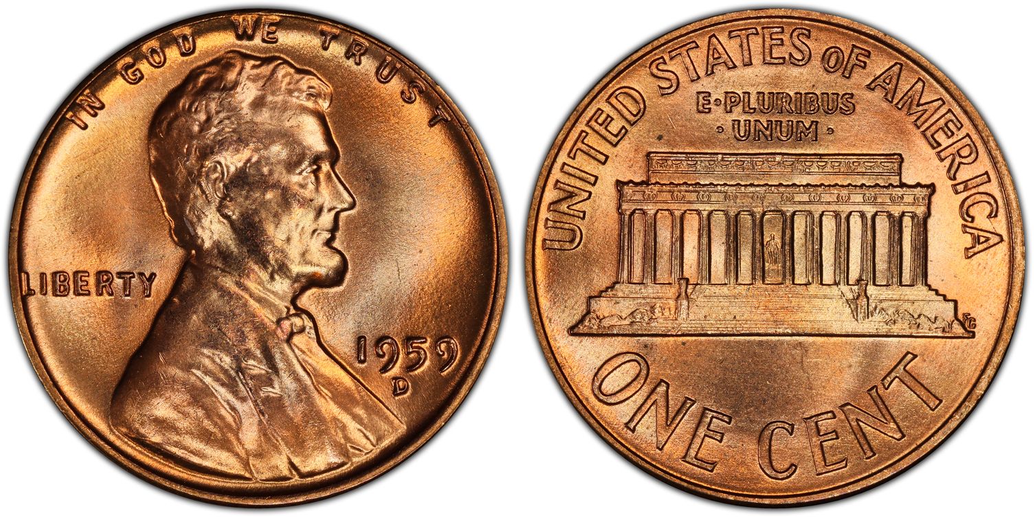 1959 1C Denver, Red (Regular Strike)