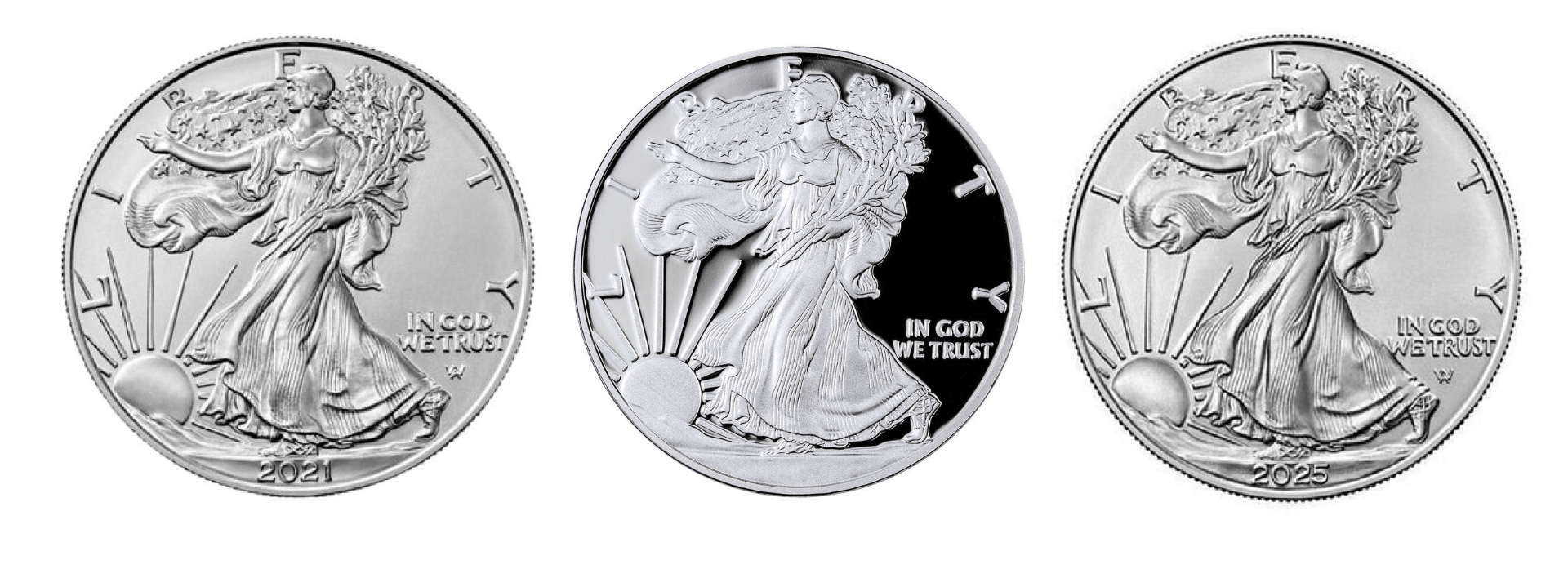 BU, Proof and Uncirculated Silver Eagles