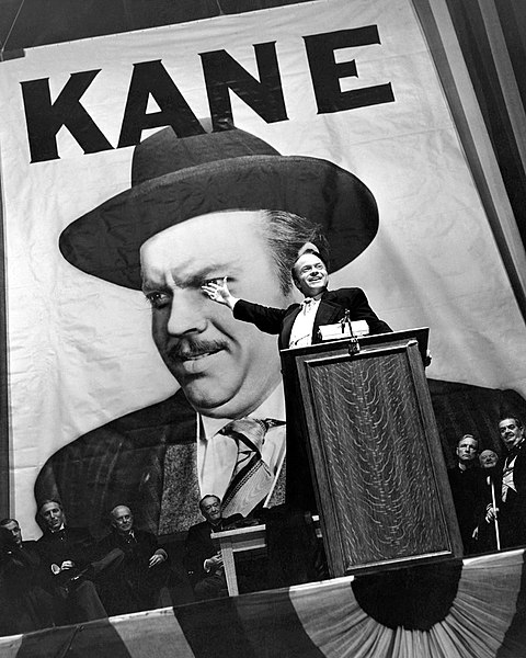 Orson Wells in Citizen Kane