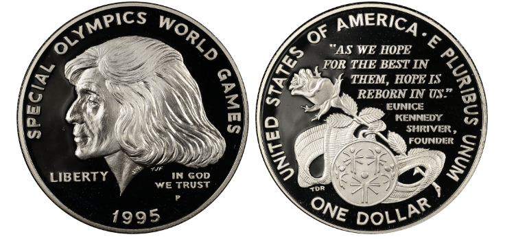 Eunice Kennedy Shriver Commemorative Silver Dollar