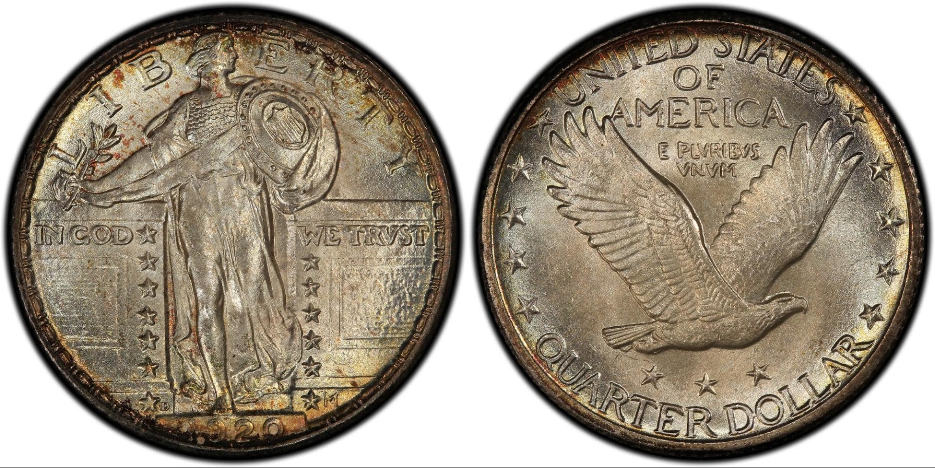 1920-D Standing Liberty Quarters