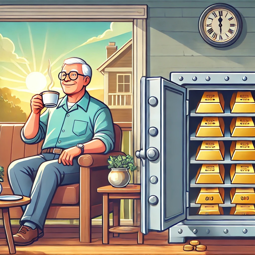 Elder man enjoying his retirement
