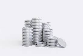 Stack of Silver Coins