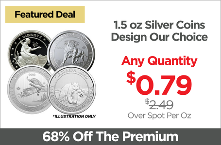 Shop  1.5 oz Silver Coins - Design Our Choice - On Sale Now