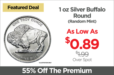 Shop 1 oz Silver Buffalo Round - Random Mint - On Sale Now
