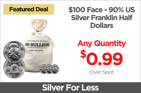 Shop $100 Face - 90% US Silver Franklin Half Dollars - On Sale Now
